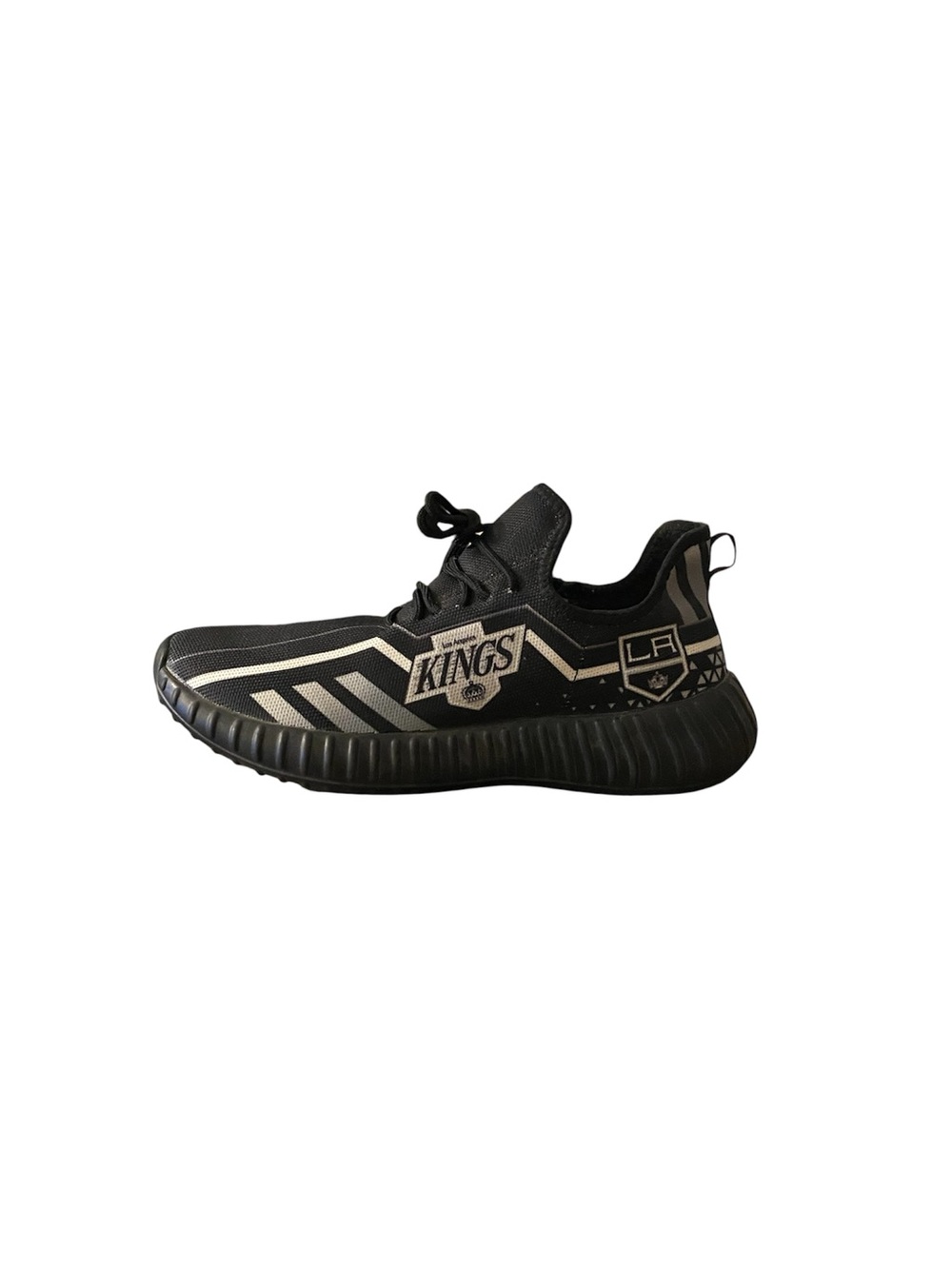 LA Kings Black Canvas Athletic Sneakers